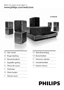 Kullanım kılavuzu Philips HTS9540 Ev sinema sistemi