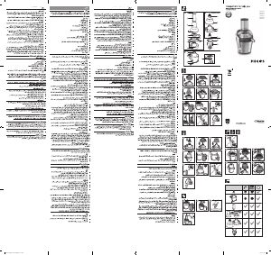Bruksanvisning Philips HR1871 Avance Collection Saftpresse