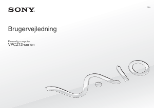 Brugsanvisning Sony Vaio VPCZ12S9R Bærbar computer