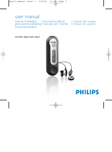 Manual Philips KEY013 Leitor Mp3