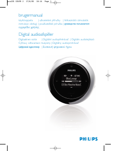 Manuál Philips PSA235 Přehrávač MP3
