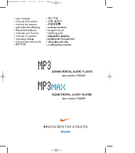 Manual de uso Philips PSA250 Reproductor de Mp3