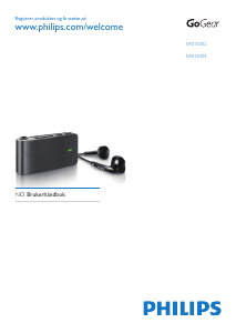 Bruksanvisning Philips SA018302KN GoGear MP3-spiller