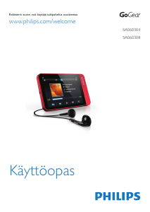 Käyttöohje Philips SA060304S GoGear MP3-soitin