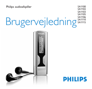 Brugsanvisning Philips SA1100 Mp3 afspiller