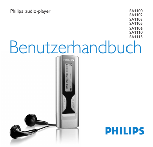 Bedienungsanleitung Philips SA1100 Mp3 player