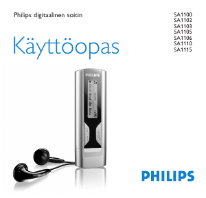 Käyttöohje Philips SA1100 MP3-soitin