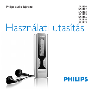Használati útmutató Philips SA1100 MP3-lejátszó
