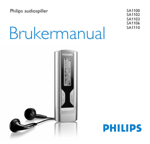Bruksanvisning Philips SA1115 MP3-spiller
