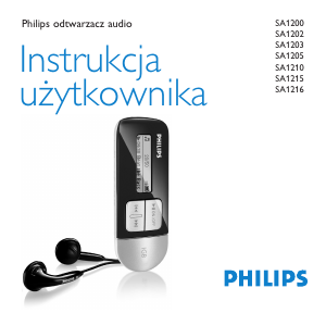 Instrukcja Philips SA1200 Odtwarzacz Mp3