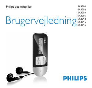 Brugsanvisning Philips SA1200 Mp3 afspiller