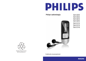 Kasutusjuhend Philips SA1200 Mp3-mängija