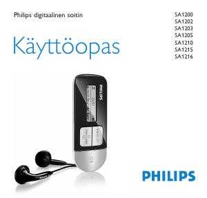 Käyttöohje Philips SA1200 MP3-soitin