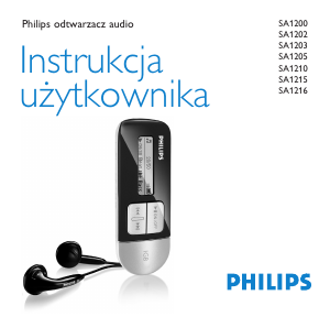 Instrukcja Philips SA1210 Odtwarzacz Mp3
