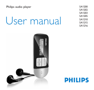 Manual Philips SA1210 Mp3 Player