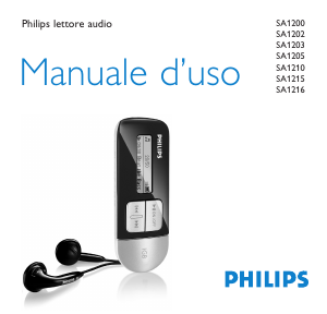 Manuale Philips SA1212 Lettore Mp3