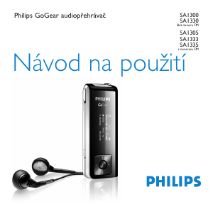 Manuál Philips SA1300 GoGear Přehrávač MP3
