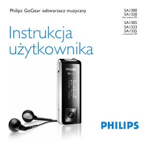 Instrukcja Philips SA1300 GoGear Odtwarzacz Mp3