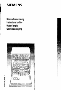 Bedienungsanleitung Siemens SE24267 Geschirrspüler