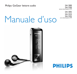 Manuale Philips SA1305 GoGear Lettore Mp3