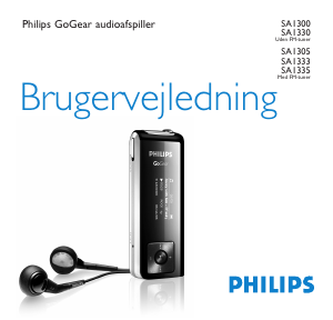 Brugsanvisning Philips SA1305 GoGear Mp3 afspiller