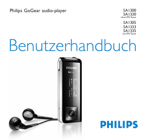 Bedienungsanleitung Philips SA1335 GoGear Mp3 player