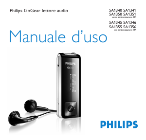 Manuale Philips SA1340 GoGear Lettore Mp3