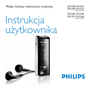 Instrukcja Philips SA1340 GoGear Odtwarzacz Mp3