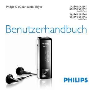 Bedienungsanleitung Philips SA1340 GoGear Mp3 player