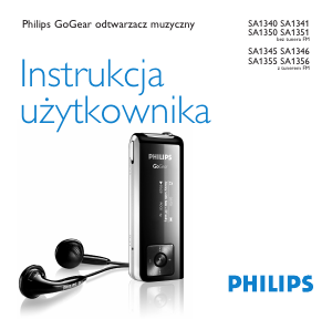 Instrukcja Philips SA1345 GoGear Odtwarzacz Mp3