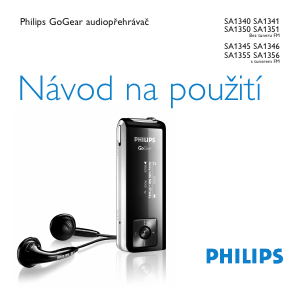 Manuál Philips SA1350 GoGear Přehrávač MP3