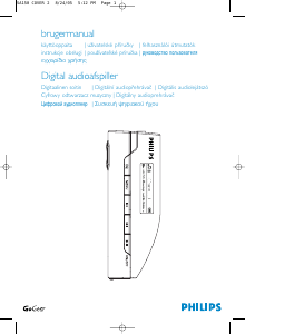 Brugsanvisning Philips SA157 Mp3 afspiller