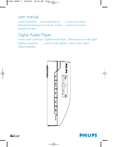 Manual Philips SA157 Leitor Mp3