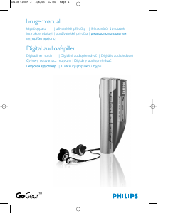 Manuál Philips SA164 GoGear Přehrávač MP3