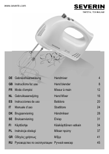 Käyttöohje Severin HM 3820 Käsivatkain