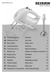 Handleiding Severin HM 3822 Handmixer