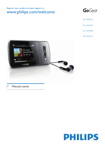 Manuale Philips SA1ARA04K GoGear Lettore Mp3