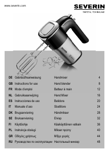 Käyttöohje Severin HM 3826 Käsivatkain