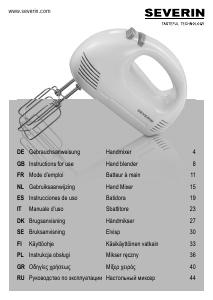 Bedienungsanleitung Severin HM 3827 Handmixer