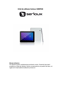 Manual Serioux S800TAB Tabletă