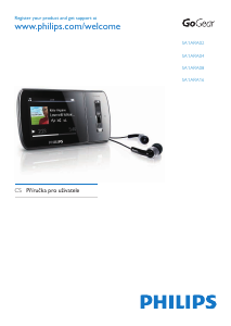 Manuál Philips SA1ARA16K Přehrávač MP3