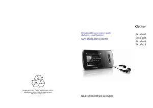 Vadovas Philips SA1ARA16K MP3 leistuvas