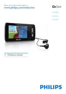 Manuál Philips SA1MUS08K GoGear Přehrávač MP3