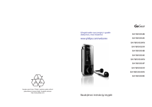 Vadovas Philips SA1MXX02K GoGear MP3 leistuvas