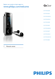 Manuale Philips SA1MXX04B GoGear Lettore Mp3