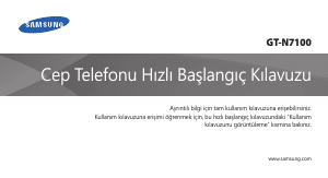 Kullanım kılavuzu Samsung GT-N7100 Galaxy Note II Cep telefonu