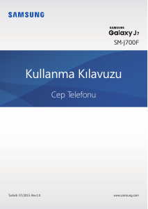 Kullanım kılavuzu Samsung SM-J700F Galaxy J7 Cep telefonu