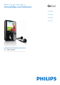 Manual Philips SA1VBE02K GoGear Mp3 Player