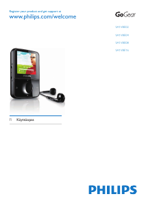 Käyttöohje Philips SA1VBE04B GoGear MP3-soitin