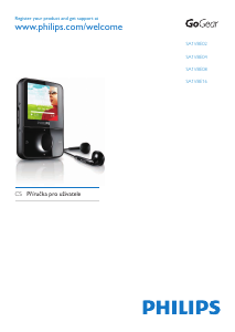 Manuál Philips SA1VBE04K GoGear Přehrávač MP3